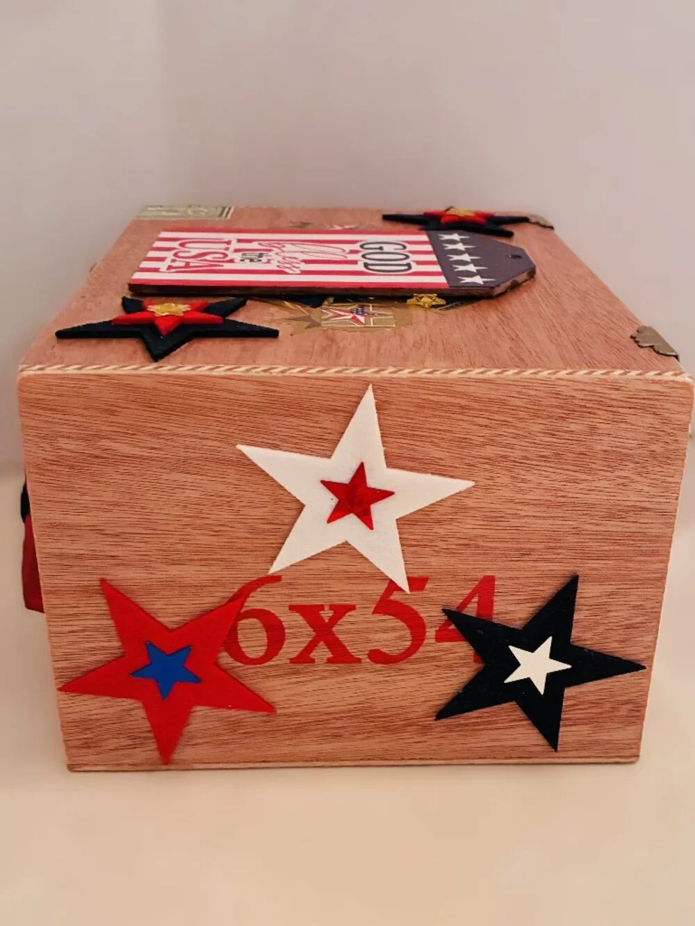SUEÑOS de Saundra Upcycled, American Standard Cigar Box, ARTFUL STORAGE